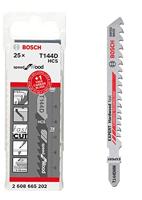 Bosch Accessories 25x T 144 D + 1x Expert ‘Hardwood Fast’ T 144 DHM decoupeerzaagblad (voor Hout, Hardhout, Accessories Decoupeerzaag)