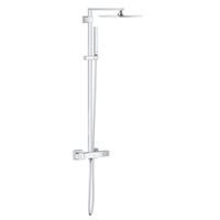 GROHE Cube Regendoucheset Opbouw - hoofddouche 23cm - handdouche staaf - thermostatisch - chroom 26087000 - thumbnail