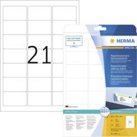 Herma 5074 Adresetiketten 63.5 x 38.1 mm Papier Wit 525 stuk(s) Weer verwijderbaar Inkjet, Laser (zwart/wit), Laser (kleur), Kopiëren (zwart/wit), Kopiëren - thumbnail