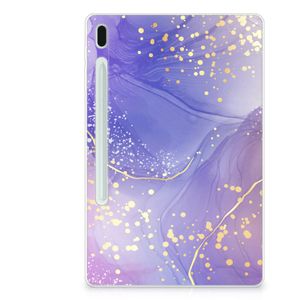 Tablethoes voor Samsung Galaxy Tab S7FE Watercolor Paars