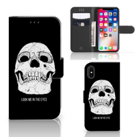 Telefoonhoesje met Naam Apple iPhone X | Xs Skull Eyes - thumbnail