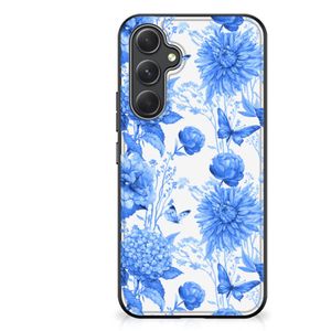 Bloemen Hoesje voor Samsung Galaxy A54 Flowers Blue