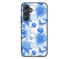 Bloemen Hoesje voor Samsung Galaxy A54 Flowers Blue