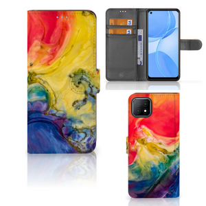 Hoesje OPPO A73 5G Watercolor Dark