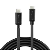 LINDY USB-kabel USB 3.2 Gen1 (USB 3.0 / USB 3.1 Gen1) USB-C stekker, USB-C stekker 0.50 m Zwart 41555 - thumbnail