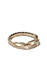 David Yurman bague Stax Chain en or 18ct sertie de diamants - thumbnail