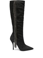 Stuart Weitzman bottes Crystal Frange 100 mm - Noir