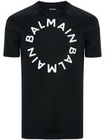 Balmain t-shirt à logo imprimé - Noir