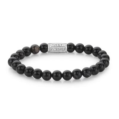 Rebel & Rose Armband 8mm Black Velvet L Rebel & Rose Armband 8mm Black Velvet L