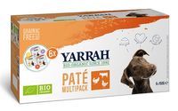 Yarrah Organic hond multipack pate kalkoen / kip / rund - thumbnail