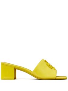 Tory Burch sandales Eleanor 55 mm à plaque logo - Jaune