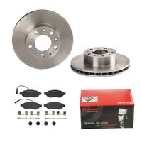 Remmenset, remschijf BREMBO, Remschijftype: Binnen geventileerd, Inbouwplaats: Vooras, u.a. für Fiat, Peugeot, Citroën