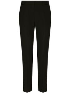 Dolce & Gabbana pantalon de smoking en laine stretch - Noir