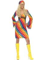 Rainbow Hippie Costume (S)