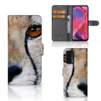 OPPO A54 5G | A74 5G | A93 5G Telefoonhoesje met Pasjes Cheetah