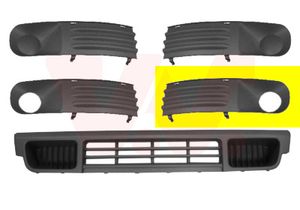 Ventilatiegrille, bumper VAN WEZEL, Inbouwplaats: Links voor, u.a. für VW