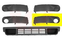 Ventilatiegrille, bumper VAN WEZEL, Inbouwplaats: Links voor, u.a. fÃ¼r VW