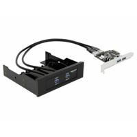 DeLOCK Front Panel + PCI Express Card interfacekaart/-adapter Intern USB 3.2 Gen 1 (3.1 Gen 1) - thumbnail