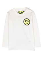 Barrow kids logo-print long-sleeve T-shirt - Blanc