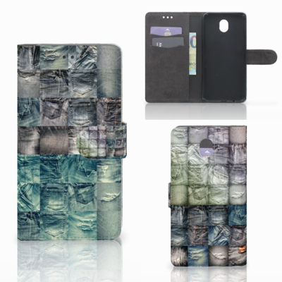 Wallet Case met Pasjes Samsung Galaxy J7 2017 | J7 Pro Spijkerbroeken