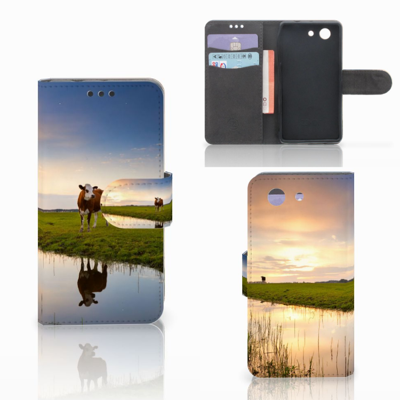 Sony Xperia Z3 Compact Telefoonhoesje met Pasjes Koe