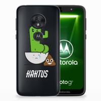 Motorola Moto G7 Play Telefoonhoesje met Naam Cactus Poo