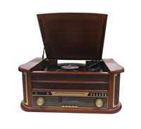 Denver MRD-51 DAB+, FM/AM radio met cd, cassette- en platenspeler, houtlook