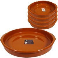 Set van 5x stuks tapas borden/ovenschalen Alicante met handvatten 42 en 20 cm - thumbnail