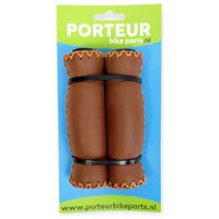 Porteur Handvatten Porteur leer bruin - thumbnail