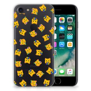 TPU bumper voor iPhone SE 2022 | SE 2020 | 8 | 7 Katten Emojis