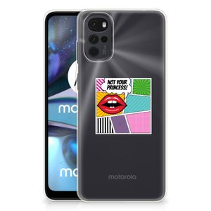 Motorola Moto G22 Silicone Back Cover Popart Princess