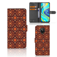 Xiaomi Redmi Note 9 Pro | Note 9S Telefoon Hoesje Batik Brown