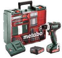 Metabo POWERMAXX BS 12 SET Accu-boorschroefmachine Mobiele werkplaats 12V 2x2Ah Li-Ion - 601036870