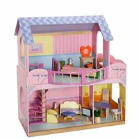 Groot poppenhuis geschikt voor Barbie poppen