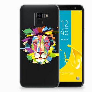 Samsung Galaxy J6 2018 Telefoonhoesje met Naam Lion Color