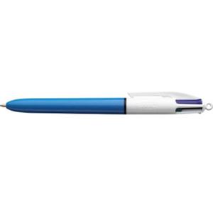 BIC 889969 balpen Zwart, Blauw, Groen, Rood Intrekbare balpen met klembevestiging 12 stuk(s)