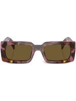 Prada Eyewear lunettes de soleil à monture rectangulaire - Violet - thumbnail