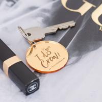 Sleutelhanger rond i do crew met naam