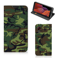 Samsung Galaxy Xcover 5 Hoesje met Magneet Army Dark