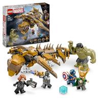 LEGO Marvel De Avengers vs. de Leviathan Bouwbaar Speelgoed voor Kinderen met, Hulk figuur en Minifiguren van Captain America, Loki, Black Widow en een Chitauri, Cadeau voor Jongens en Meisjes 76290