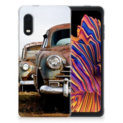 Samsung Xcover Pro Siliconen Hoesje met foto Vintage Auto Samsung Xcover Pro Siliconen Hoesje met foto Vintage Auto