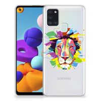 Samsung Galaxy A21s Telefoonhoesje met Naam Lion Color - thumbnail