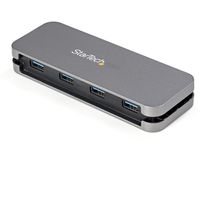 StarTech.com HB30CM4AB interface hub USB 3.2 Gen 1 (3.1 Gen 1) Type-C 5000 Mbit/s Zwart, Grijs - thumbnail