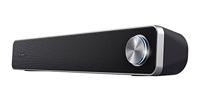 Trust Arys Soundbar USB PC Speaker, 12 W, Soundbar met Volumeregelaar aan de Voorzijde, Horizontale Vorm, USB-voeding, Metalen Raster, Speaker voor PC, Laptop, TV - Zwart