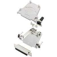 TRU COMPONENTS TCDTZF25DBSK 7708424 connectorset SUB-D 180° aantal polen (nummer): 25 soldeerpunten 1 stuk.