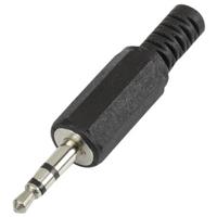 TRU COMPONENTS 595194 Jackplug 3.5 mm Stekker, recht Aantal polen: 3 Stereo Zwart 1 stuk(s)