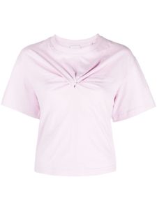 ISABEL MARANT t-shirt Zuria en coton biologique à détail noué - Rose