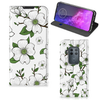 Motorola One Zoom Smart Cover Dogwood Flowers