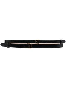 Alexander McQueen ceinture Doubled en cuir - Noir