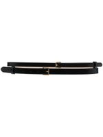 Alexander McQueen ceinture Doubled en cuir - Noir - thumbnail